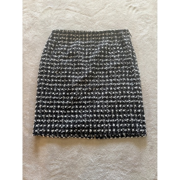 Halogen Women's Size 10 Black & White Tweed Career Pencil Skirt - Picture 1 of 8